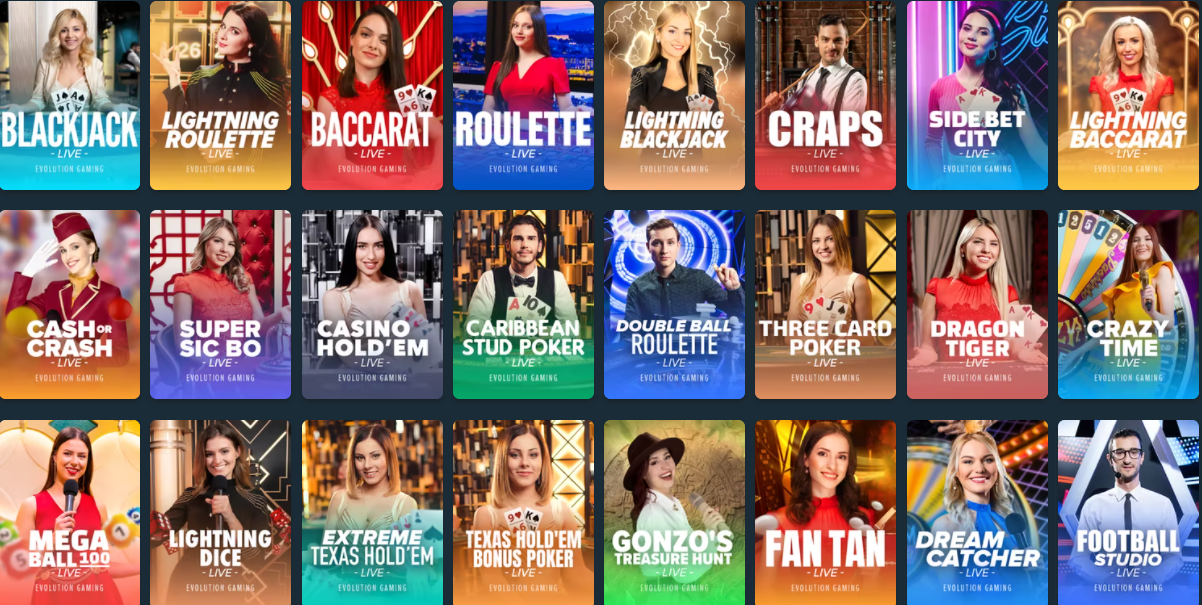 En Çok Kazandıran Canlı Casino Oyunları